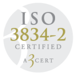 ISO 3834-2 certifikat.